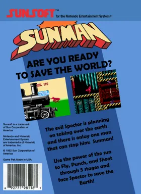 Sunman (Europe) (Proto) box cover back